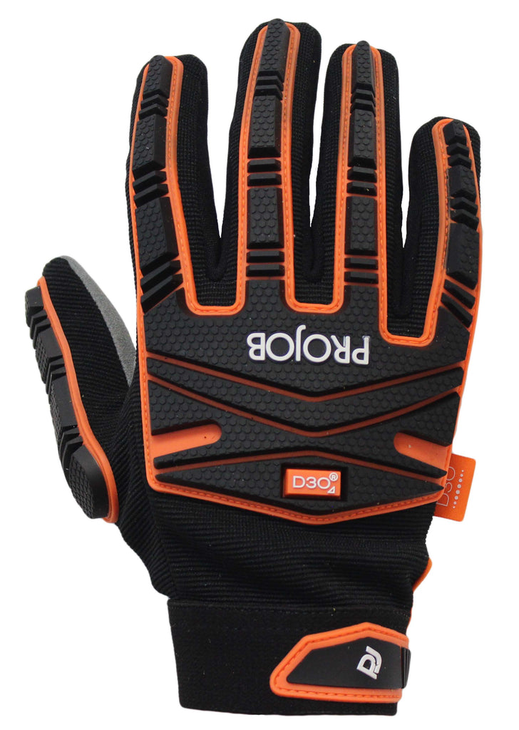 D3O Anti Impact Mechanic Glove, Black/Orange