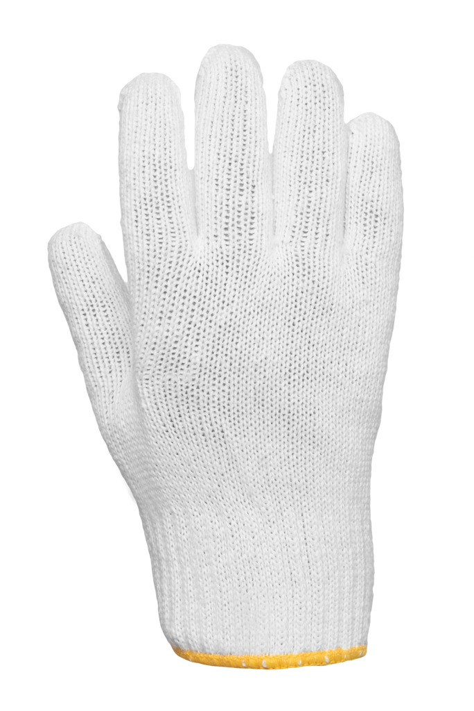Knitted Fisherman Style Gloves, White