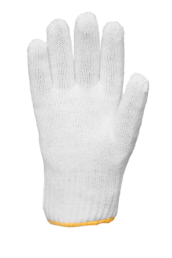 Knitted Fisherman Style Gloves, White