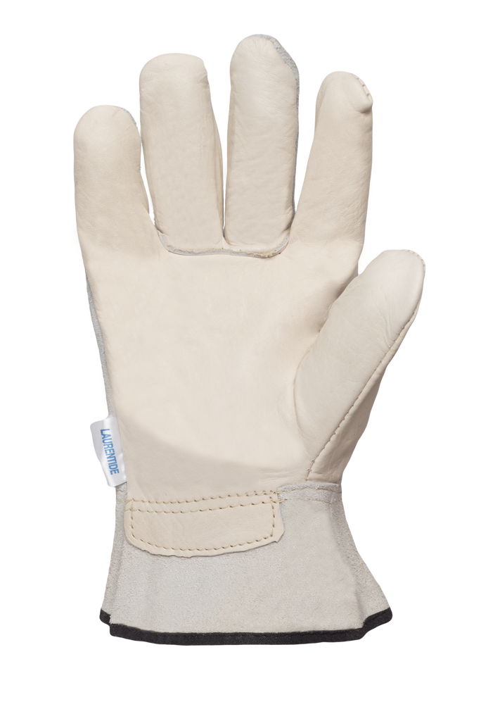 Cowhide 2" Cuff Gloves, Natural