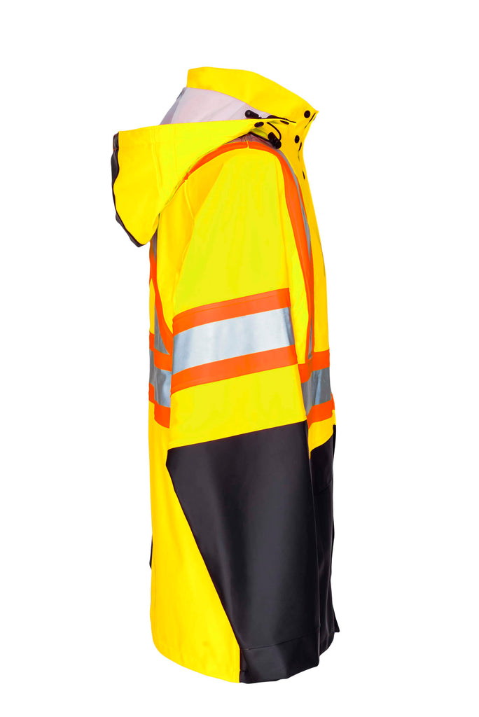 Hi-Vis Waterproof Jacket, Yellow/Black