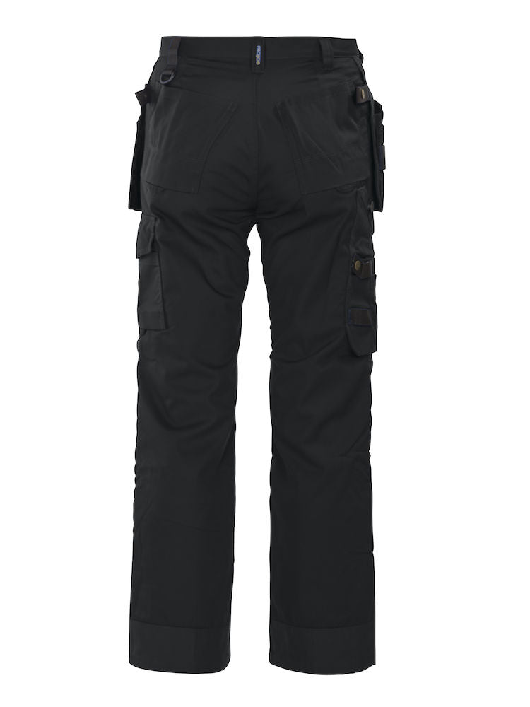 Mid-Weight Multi-Pocket Knee Reinforced Pants, Black