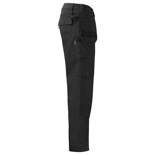 Multi-Pocket Pants, 100% Cotton, Black