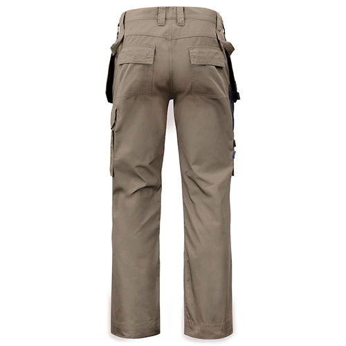 Multi-Pocket Pants, Poly-Cotton Blend, Khaki