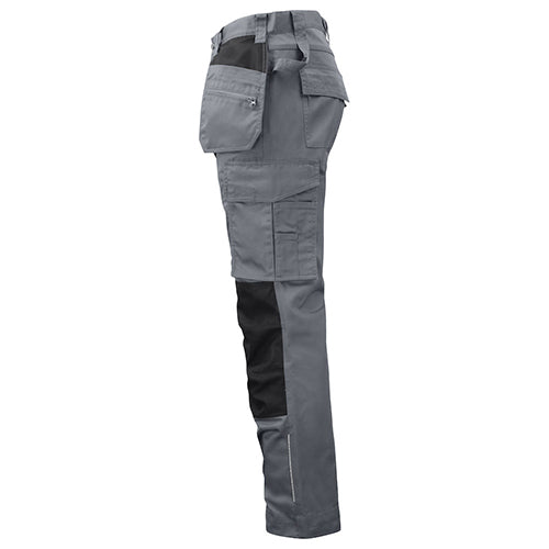 Multi-Pocket Pants, Poly-Cotton Blend, Grey