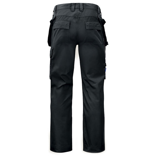 Multi-Pocket Pants, Poly-Cotton Blend, Black