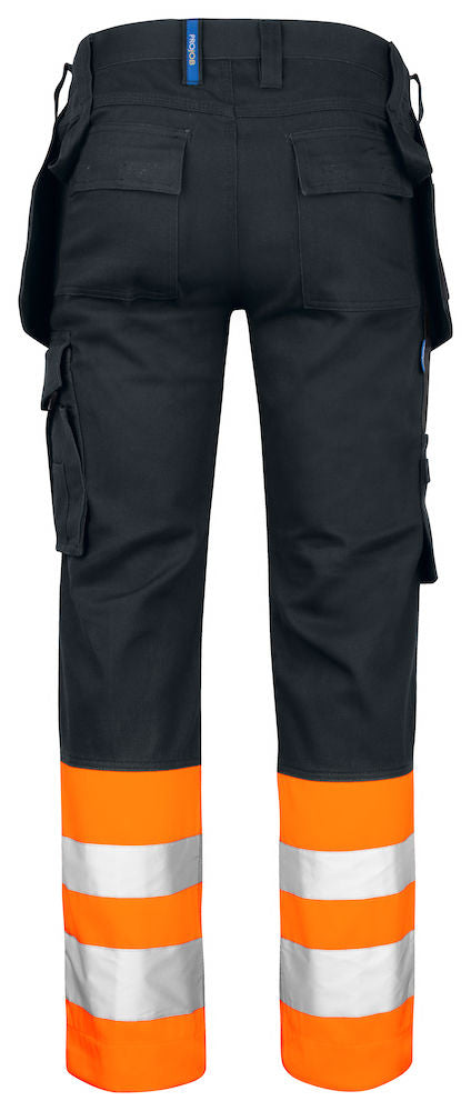 Multi-Pocket Pants, Hi-Vis Bottom, Black/Orange