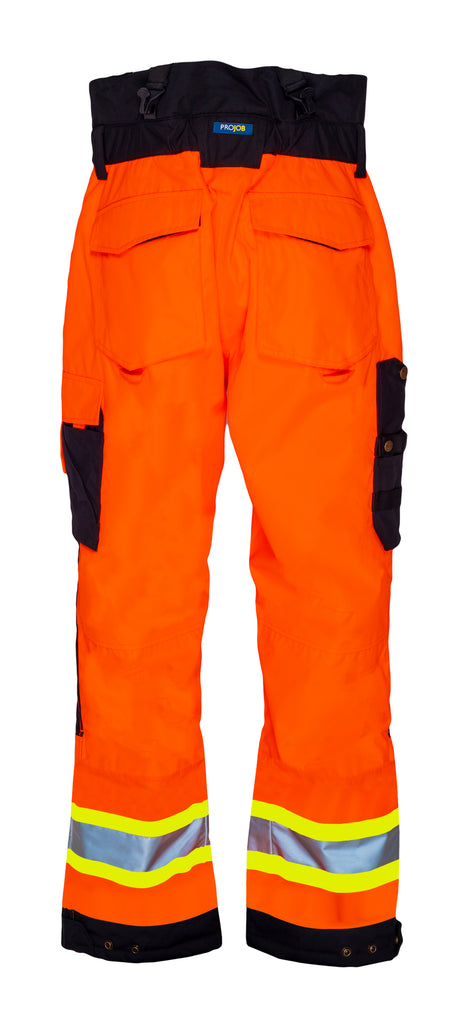 Hi-Vis Insulated Pants, Orange/Black