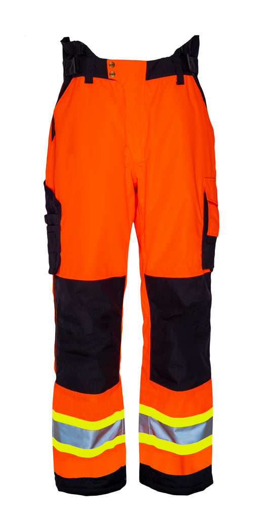Hi-Vis Insulated Pants, Orange/Black