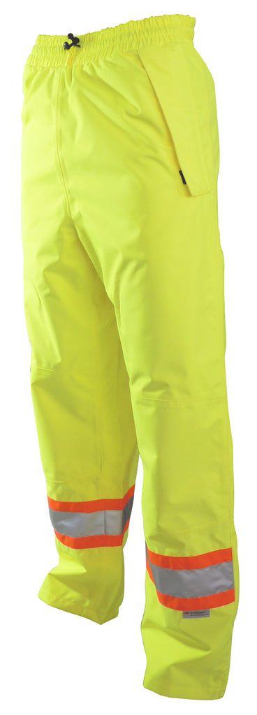 Hi-Vis Breathable Waterproof Pants, Yellow