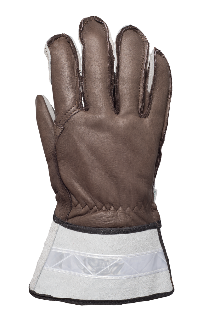 Wr 3" Cuff Lineman Gloves, Brown